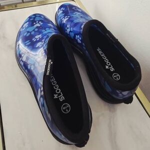 Moggen Sloggers Blue Rain Boots Garden Shoes Size 6